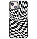 Checkered-B&W Iphone 15